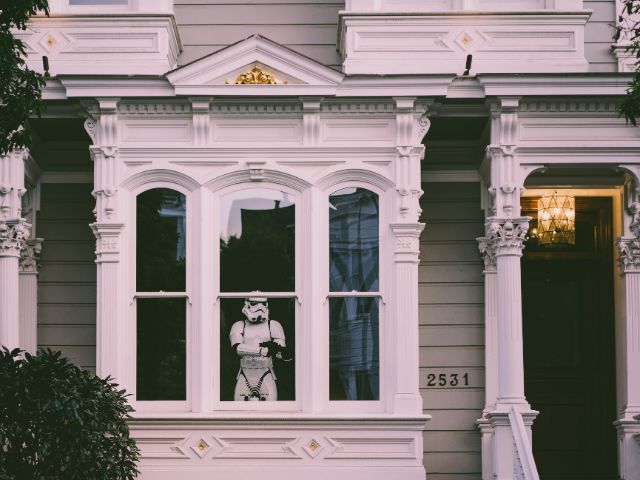 Storm Trooper In Window